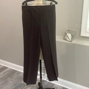 Ann Taylor Chocolate Brown Wide Leg Full Length Trousers